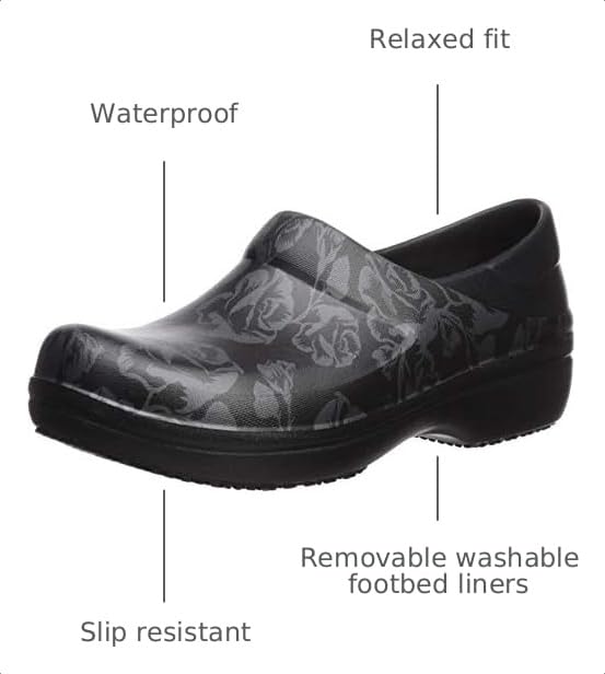 Image of Crocs Women's Neria Pro II Work Clogs | Enclosed Toe | Slip Resistant | All Day Comfort