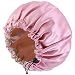 Satin Bonnet Silk Bonnet For Curly Hair Bonnet Braid Bonnet For Sleeping Bonnets For Women Large Double-layer Adjustable