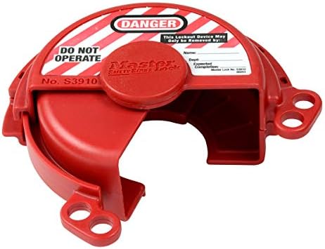 Master Lock S3910 Lockout Tagout Pressurized Gas Valve Lockout,Red