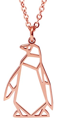 Collier pingouin origami en plaqué or 18K, le cadeau idéal