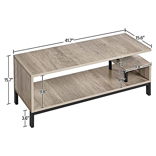 Yaheetech Industrial & Scientific Tv Stand For Tvs Up To 55 Inch, Small Entertainment Center Tv Table For 55 Inch Tv, Media Console Table With Storage Shelf For Living Room Bedroom Gray #TOP4