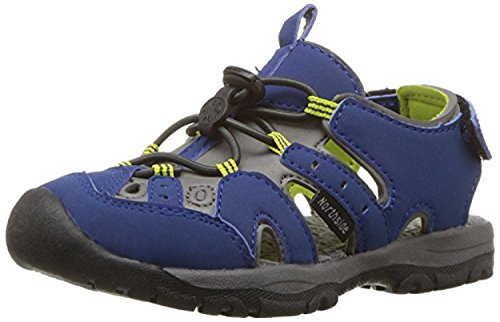 Northside Kid's Burke SE Athletic Summer Sandal, Navy/Gray, 8 M US Toddler; with a waterproof wet dry bag