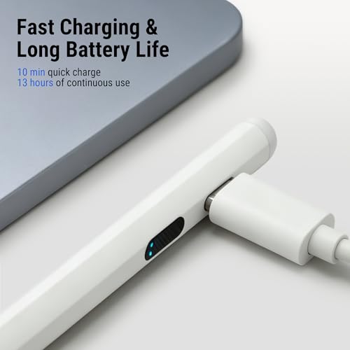 Stylet pour écran tactile avec affichage LED et charge rapide pour iPad et Android - 3