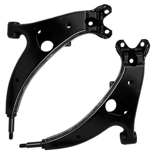 Image of Detroit Axle - 8pc Front End Suspension Kit for 1996 1997 1998 1999 2000 Toyota RAV4, 2 Lower Control Arms 2 Sway Bar Links 4 Inner Outer Tie Rods Replacement