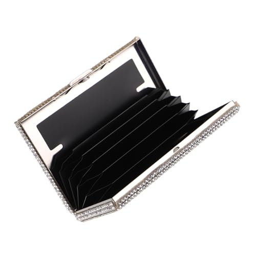 LIFKOME Rhinestone Card Holder for Women Elegant Multifunctional Credit Card Organizer Chic Design for Travel and Everyday Use Compact and Stylish Accessory