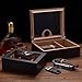 CINOROW Cigar Humidor for 20-35 Counts with Accessories, Digital Hygrometer, Spanish Cedar Lined & Divider, Humidifier, Cigar Cutter and Ashtray, Desktop Box Gift for Men