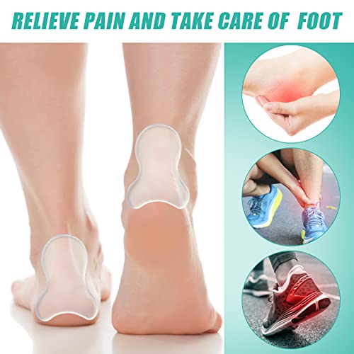 Mepase 6 Pcs Gel Ankle Pads Ankle Gel Discs Protector Brace Roller Skates Accessories for Men Women Boots Figure Ice Skating Hockey Inline Hiking Riding Ski Protection
