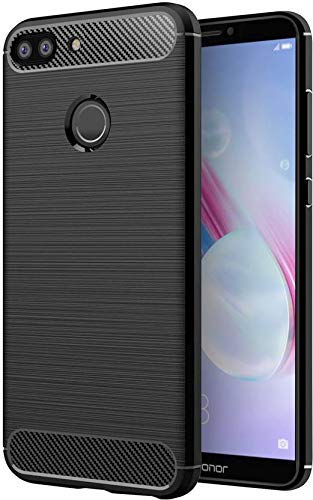 AA19 Shockproof Back Case Cover for Honor 9N | 9 Lite (Carbon Fiber Brushed | Rubber | Black) (B0BQ3WBMLF) Amazon Price History, Amazon Price Tracker