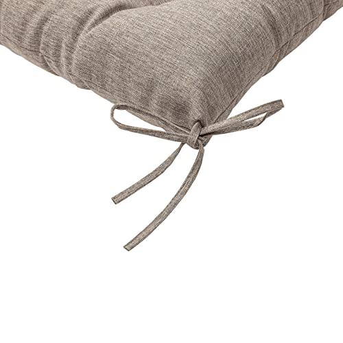 Image of QILLOWAY Outdoor Bench Cushion - 51x18x4 Inch Waterproof Patio Bench Cushion, Durable Bench Cushions for Outdoor Furniture, Replacement Outdoor Bench Cushions for Garden, Deck,Tan, Grey