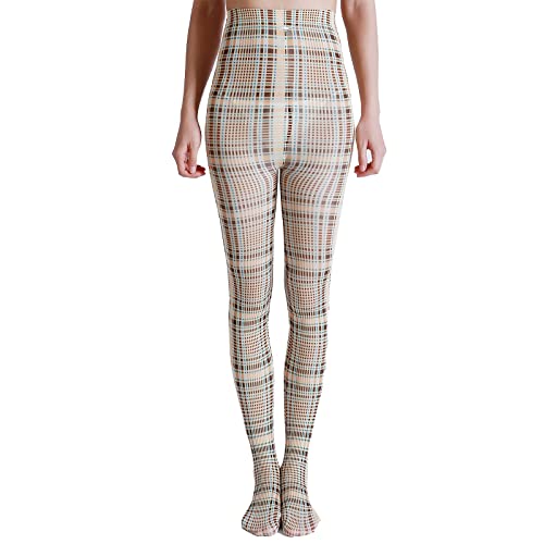 Image of Sahabowi Women Tights, Sheer High Waist Pantyhose, Vintage Control Top Stockings, Siwa 4