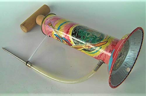 Amazon | 1967年昭和レトロ懐かしい「黄金バット」ブリキ製のポンプ式