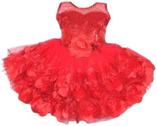 Toddler Frock with Lace Detailing and Flared Skirt Comfortable for Birthday Parties and Photoshoots