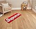 Luxape Supremed Rug - Hypebeast Room Decor - Handmade & Premium- 43 * 16in (110cm) - Suprme Decor - Designer Rugs - Aesthetic Room Decor Rug