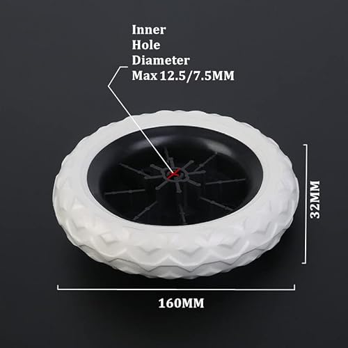 1 ruota calda in materiale EVA, per carrello