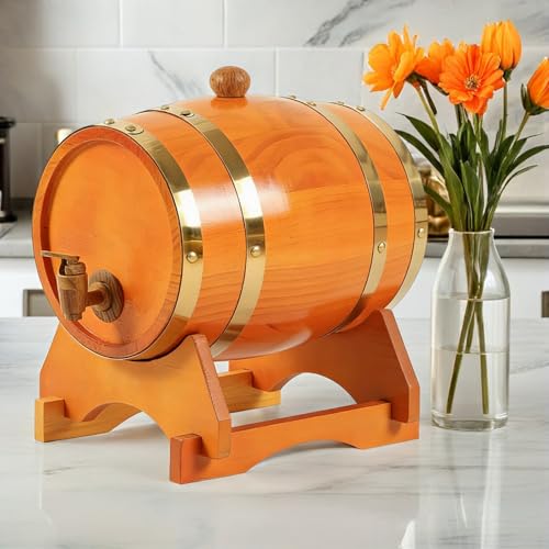 Base de madera para barril de vino de 5L que transforma tu bar en casa con estilo rústico 6