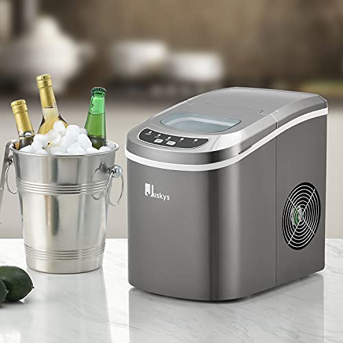 Juskys Eiswürfelmaschine IcyCube - 12 kg / 24 Std. — Eiswürfel in 7-13 min - Eiswürfelbereiter 100 Watt Icemaker klein 2… – Bild 4