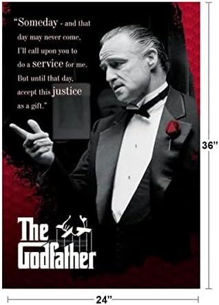 Someday And That Day May Never Come The Godfather-Marlon Brando Accept This Justice As A Gift, Movie Poster  Print, 24 By 36-Inch : Amazon.ca: Home