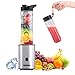 Produktbild BLACKHORSE Mixer smoothie maker mini standmixer tragbarer smoothie mixer mit 2 tragbaren Reiseflaschen 570ml
