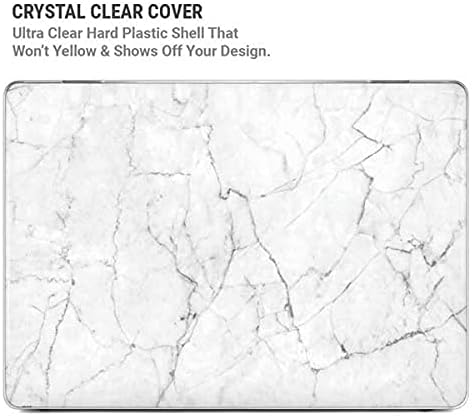 Skinit Case + Skin Compatible with MacBook Air 13in (2020) Originally Designed White Marble Design