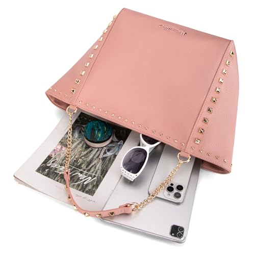 Image of Montana West Large Tote Bag for Women Oversized Shoulder Purses with Chain Handbags