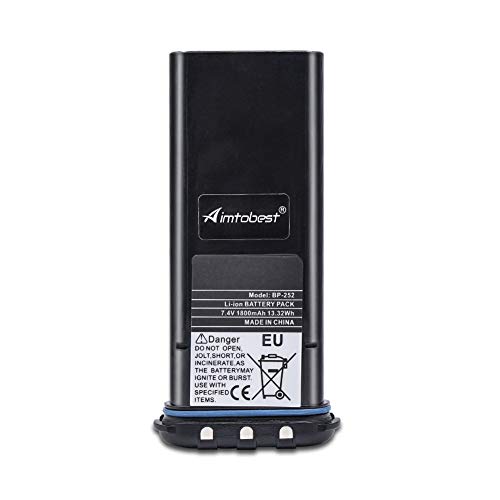 BP252 BP-252 1800mAh Li-ion Battery Compatible for ICOM IC-M34 IC-M36 M34 M36 Portable Radios