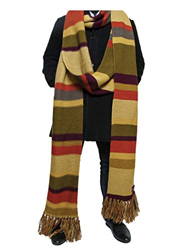 Doctor Who Scarf Season 16 -Official BBC Tom Baker 18 ft Long Scarf - by Lovarzi