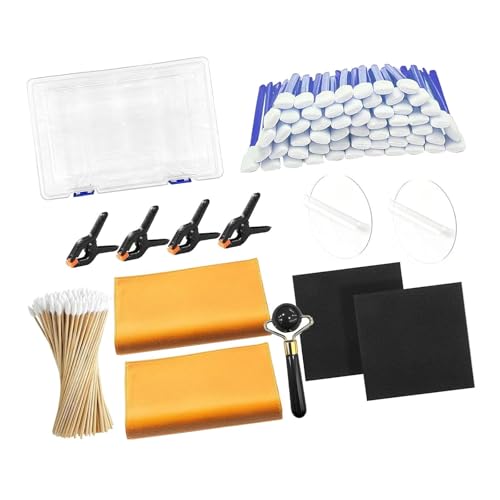 Perfeclan Kit de Limpieza de Tarjetas coleccionables, Accesorios para coleccionistas con Rodillo para Tarjetas Deportivas, hisopos, Kit de Cuidado, Suministros