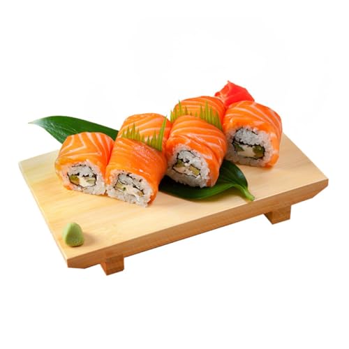 Plato japonés estilo sushi tamaño mediano caqui miniatura 3