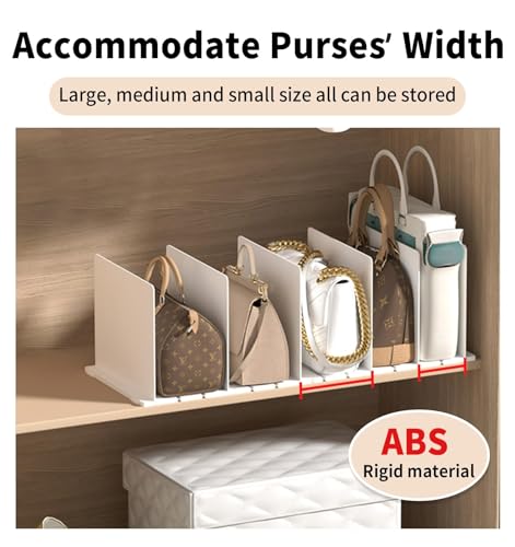 5 Stk Weiß Einstellbar Handtaschen Aufbewahrung Ablage Einstellbar Handtaschen Aufbewahrung Skalierbar Handtaschen Regaltrenner Skalierbar Handtaschen Regaltrenner Acryl Regaltrenner für Bücherregale