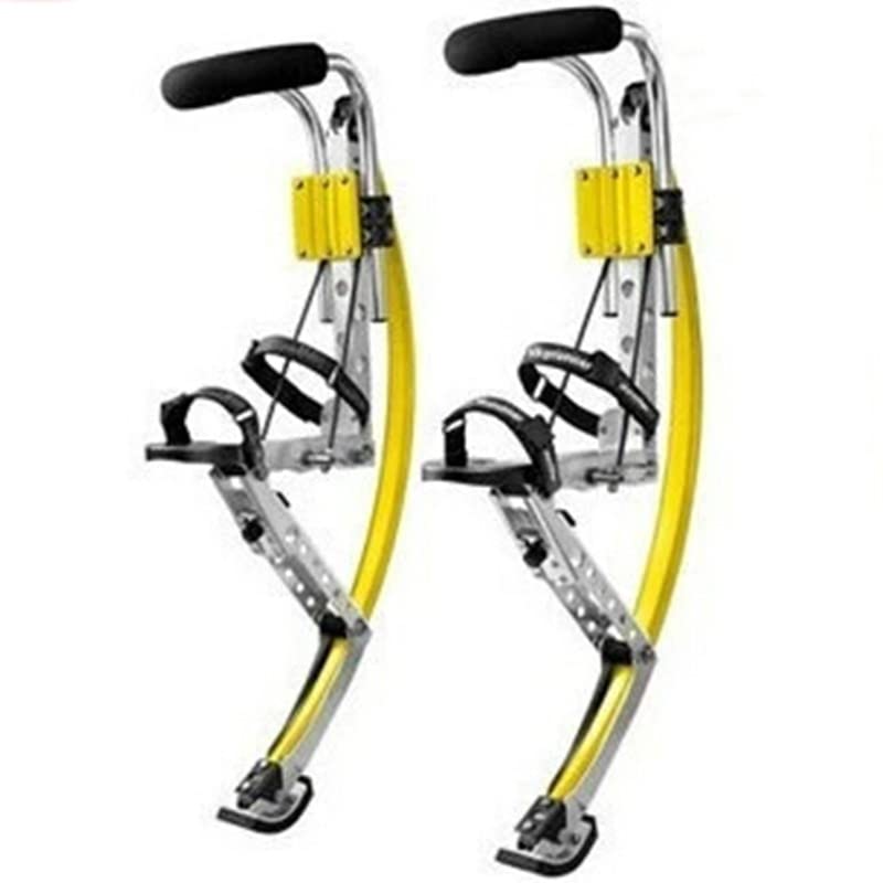 Esebiz Skyrunner - Zancos de salto para hombres y jóvenes, 200 ~ 242 libras/90 ~ 110 kg (amarillo)