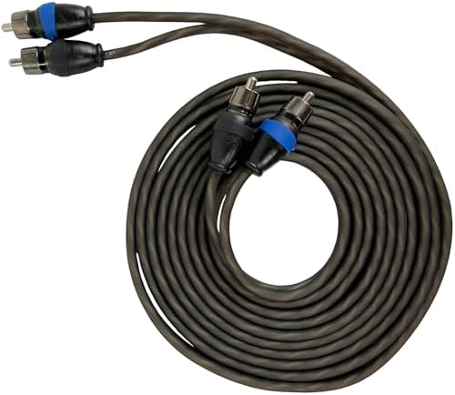 Sky High Car Audio 2 Channel Twisted 3 ft RCA Cables Coated 3' OFC