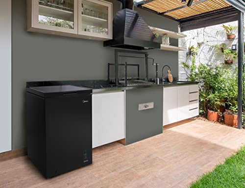 Freezer Horizontal Digital FlexBeer 100L, Midea, 220V, Preto, CBA10P2