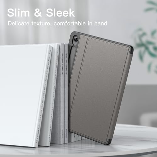 Image of JETech Cover Case for Samsung Galaxy Tab S10 FE Plus /S10 FE+ 13.1-Inch with S Pen Holder, Slim Folio Stand Protective Tablet Cover, Multi-Angle Viewing (Grey)