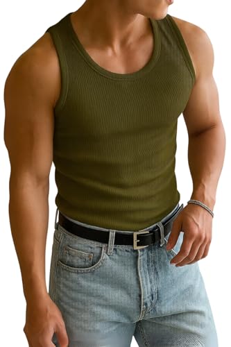 Image of Rockwell Men's Premium Cotton Vest - Sleeveless Gym Undershirt | Breathable, Stretchable & Skin-Friendly Innerwear for Everyday Comfort | 002
