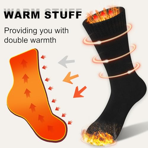 Image of Thermal Socks for Men - Winter Warm Socks Mens Womens for Cold Weather, Extreme Temperatures