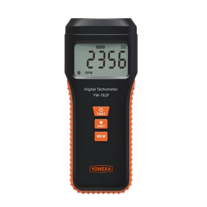 YW-762F Portable Digital RPM Contact Photoelectric Tachometer Meter for Measure rotational/line Speed Flicker/Light Source