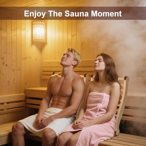Sauna Backrest 2 Pack, Natural Pine Ergonomic S-Shape Sauna Back Rest,with Non-Slip Pads Infrared Sauna Accessories - Image 4