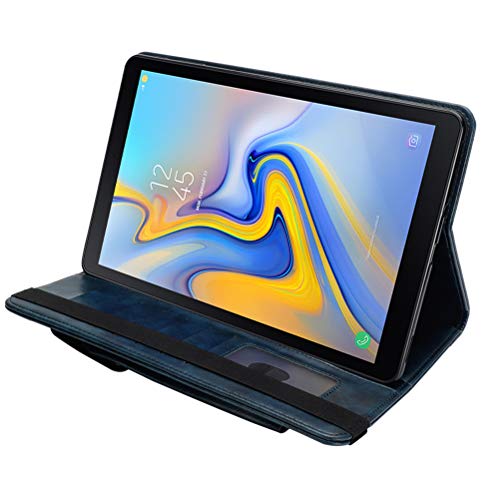 Uonlytech PC Tablet Cover, Multifunction PU Leather Tablet Case Cover with Double-layer Card Slots and Pen Holder for 10.5 Inch Tablet Touchscreen Computer(Blue)