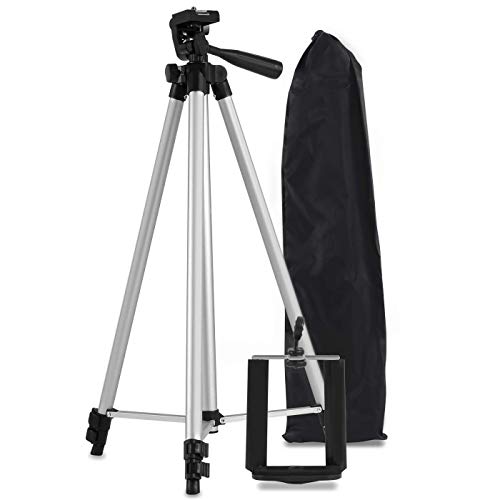 Tripé Universal de 1,30 mt com Suporte Para Celular Câmera com Bolsa em alumínio para foto e vídeo