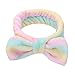 Produktbild Bowknot Stirnband Haarband Haarschmuck Haar Wrap für Make-up Gesichtsreinigung Gesichtspflege, Schleife Kosmetik Dusche Elastic Band für Yoga Waschen Gesichts Handtuch Spa Massage Sport