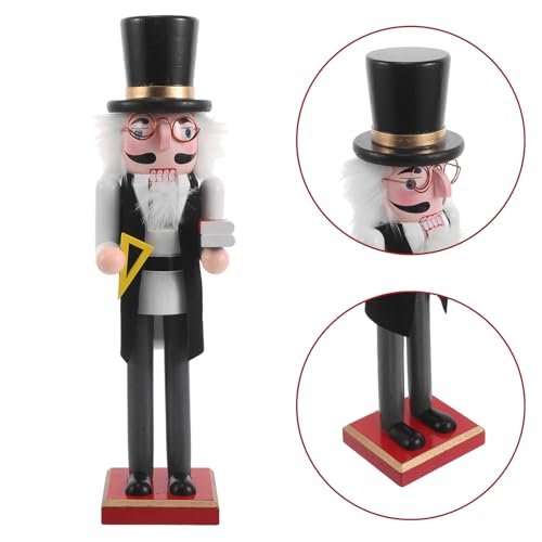 Casse-Noisette Noël Professeur en Bois : Cadeau Idéal École - 8