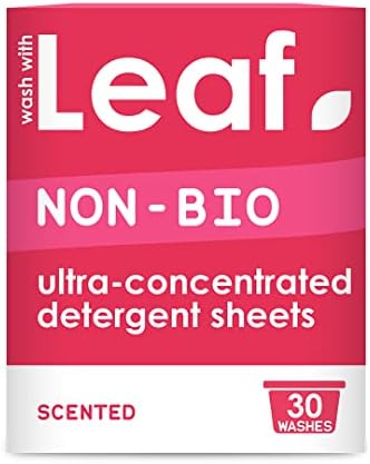 Leaf Non-Bio Scented Laundry Detergent Sheets | Ultra Concentrated Detergent Strips | Plastic Free, Zero Waste, No Mess | Easier Alternative to Capsules, Pods & Liquid Washing Detergents | 30 Washes