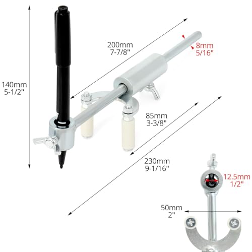MTROYALDIA Auto Body Repair Scriber Tool Set 0-20cm - Image 7