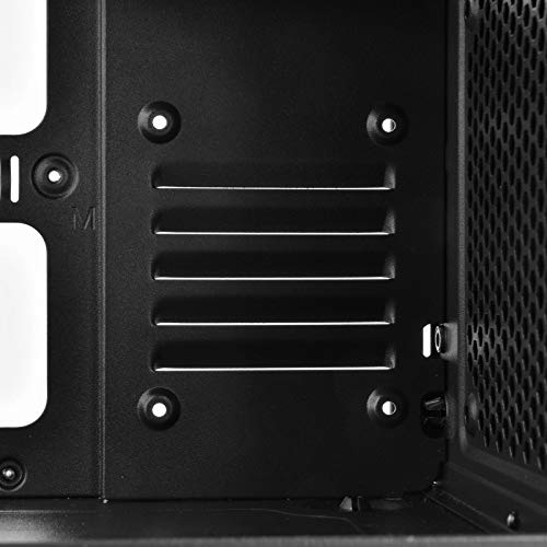 SilverStone SST-PS16B - Precision Mini Tower Micro-ATX Computer Gehäuse, geräuscharm, schwarz
