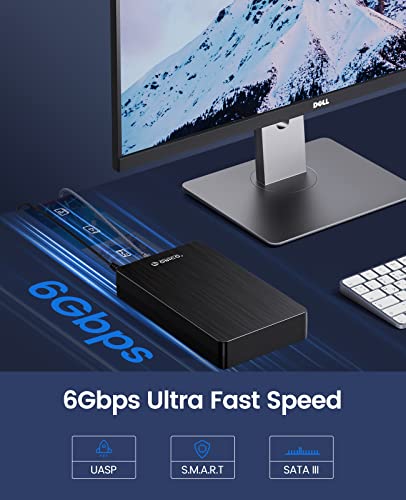 Orico ORICO-HM35C3-US-BK-BP-CA-01 3.5''Hard Drive Enclosure Usb C 3.1 To Sata 6Gbps For 2.5/3.5 Ssd Hdd Computer External Hard Drive Enclosure Up To 18Tb thumb #2