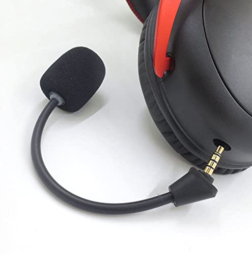 Yaowanguan LED Mikrofon mit Schaumstoff für HyperX Cloud II Wireless Gaming Headsets, 3,5mm Ersatzmikrofon (15cm/5.9 inch) - Image 7