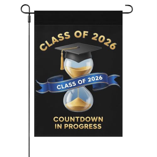 Seniors Class Of 2026 Countdown To Graduation Yard Flags Funny Banner For Porch