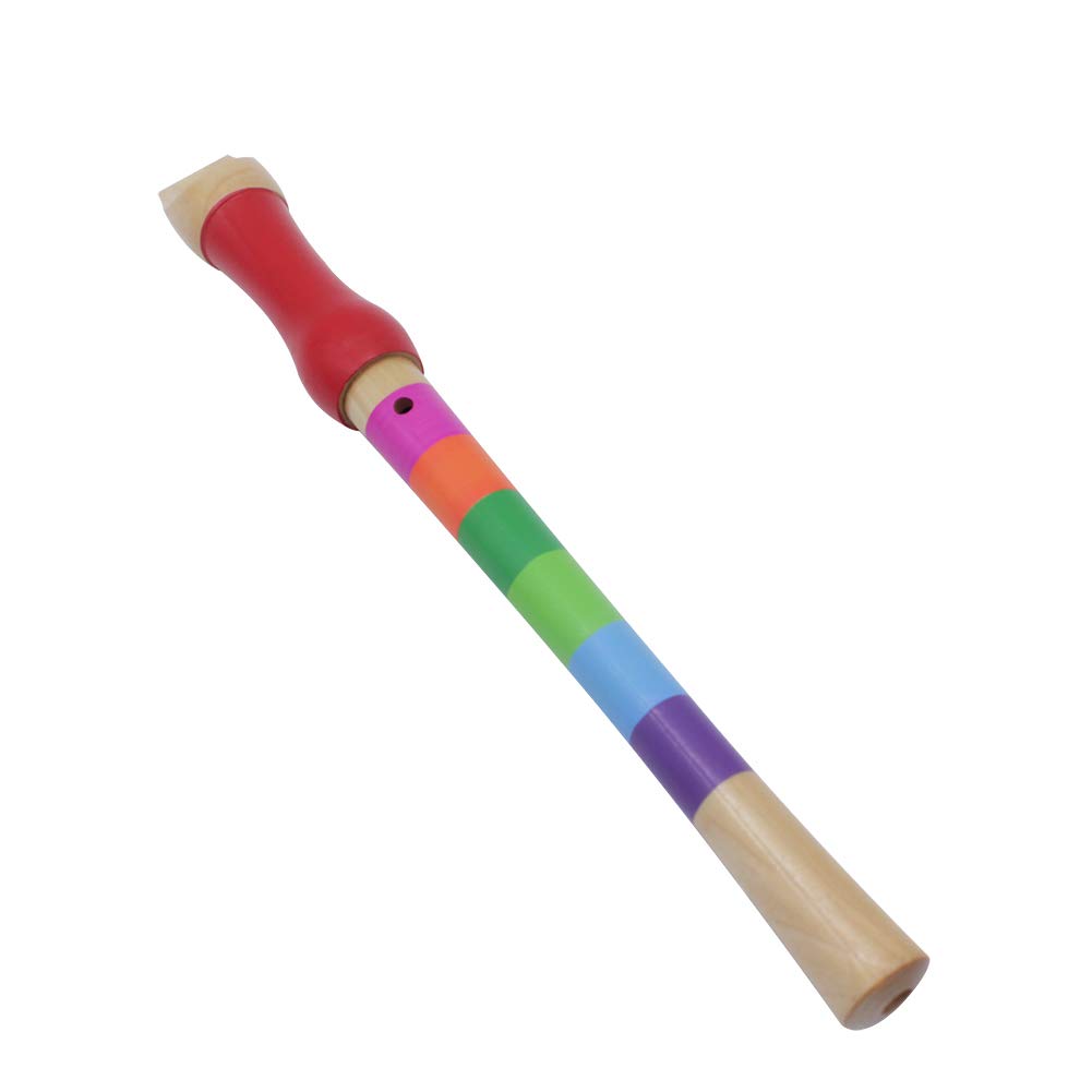 Wooden Flute Toys with 8, Musical InstrumentsWind & BrassHole 4 Colors Basic Musical Instrument for Kids Practice Toddlers Early Educational Toy (Multicolor) : Toys & Games