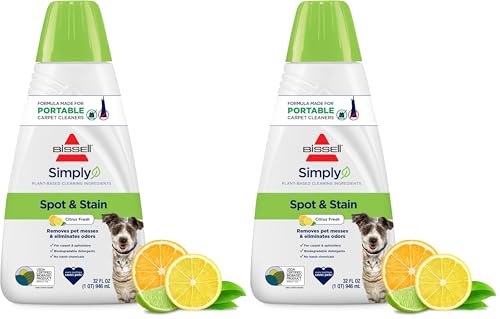 Image of Bissell Simply Spot & Stain Portable Carpet Cleaner Formula,32 oz,3368,(Pack of 2)