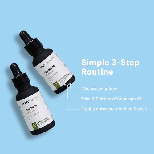 Image of The True Therapy Squalane Oil, 100% Plant-Derived Lightweight Face & Skin Oil, Deep Hydration & Moisture Lock, Non-Comedogenic, Fast Absorbing, For All Skin Types | 30 ml